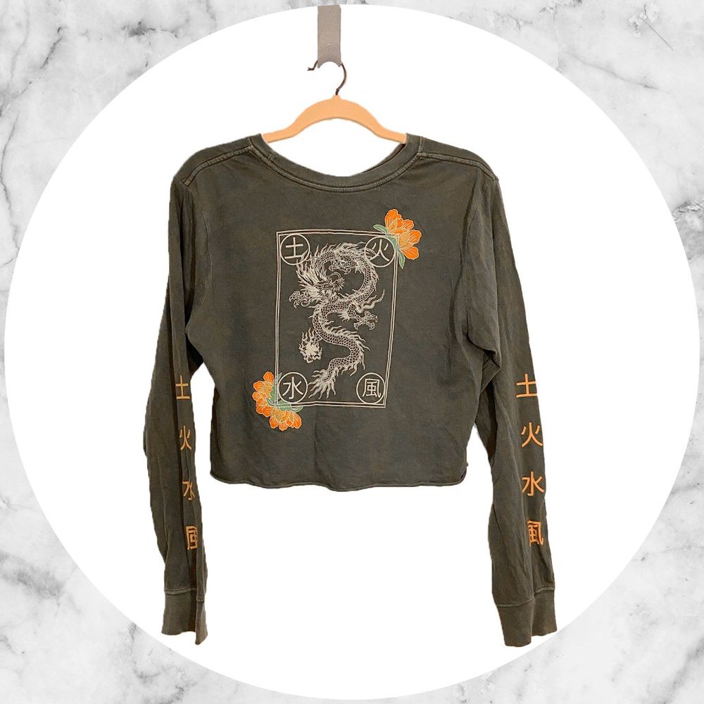 Desert Dreamer Long Sleeve Crop Shirt Size MD